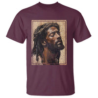 Religious Black Jesus With Crown Of Thorns T Shirt