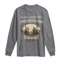 African American Cowboy Long Sleeve Shirt Black Frontiers African American Heroes In The Old West - Wonder Print Shop