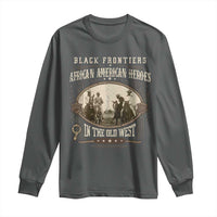 African American Cowboy Long Sleeve Shirt Black Frontiers African American Heroes In The Old West - Wonder Print Shop