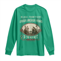 African American Cowboy Long Sleeve Shirt Black Frontiers African American Heroes In The Old West - Wonder Print Shop