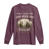 African American Cowboy Long Sleeve Shirt Black Frontiers African American Heroes In The Old West - Wonder Print Shop