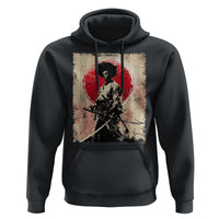 Funny African America Samurai Hoodie Japanese Art Black Warrior Fighter