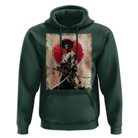 Funny African America Samurai Hoodie Japanese Art Black Warrior Fighter