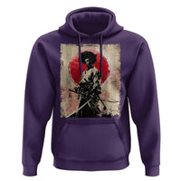 Funny African America Samurai Hoodie Japanese Art Black Warrior Fighter