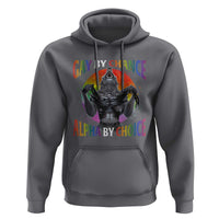 Funny Gay By Chance Alpha By Choice Hoodie Wolf Alpha LGBTQ - Wonder Print Shop
