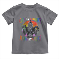 Funny Gay By Chance Alpha By Choice Toddler T Shirt Wolf Alpha LGBTQ - Wonder Print Shop