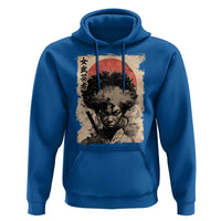 African American Female Samurai Warrior Hoodie Japanese Art Black Onna Bugeisha