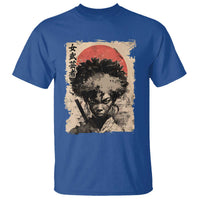 African American Female Samurai Warrior T Shirt Japanese Art Black Onna Bugeisha