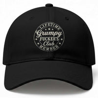 Grumpy Fucker's Club Lifetime Member Baseball Cap