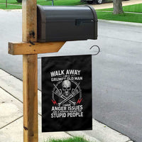 Walk Away I Am A Grumpy Old Man I Have Anger Issues Garden Flag Funny Senior Citizen