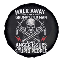 Walk Away I Am A Grumpy Old Man I Have Anger Issues Spare Tire Cover Funny Senior Citizen