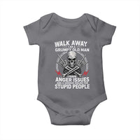 Walk Away I Am A Grumpy Old Man I Have Anger Issues Baby Onesie Funny Senior Citizen