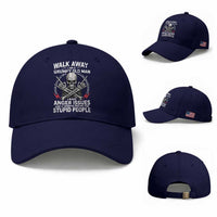 Walk Away I Am A Grumpy Old Man I Have Anger Issues Baseball Cap Funny Senior Citizen