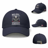Walk Away I Am A Grumpy Old Man I Have Anger Issues Baseball Cap Funny Senior Citizen