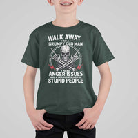 Walk Away I Am A Grumpy Old Man I Have Anger Issues T Shirt For Kid Funny Senior Citizen