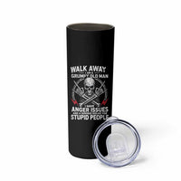 Walk Away I Am A Grumpy Old Man I Have Anger Issues Skinny Tumbler Funny Senior Citizen
