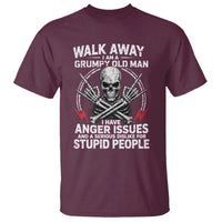 Walk Away I Am A Grumpy Old Man I Have Anger Issues T Shirt Funny Senior Citizen