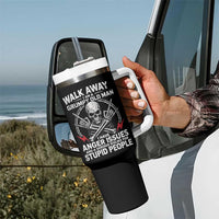 Walk Away I Am A Grumpy Old Man I Have Anger Issues Tumbler With Handle Funny Senior Citizen