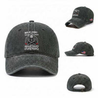 Walk Away I Am A Grumpy Old Man I Have Anger Issues Washed Cotton Baseball Cap Funny Senior Citizen