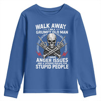 Walk Away I Am A Grumpy Old Man I Have Anger Issues Youth Sweatshirt Funny Senior Citizen