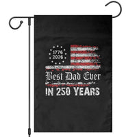 Dad USA 250th Anniversary Garden Flag Best Father Ever In 250 Years Vintage American Flag