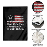 Dad USA 250th Anniversary Garden Flag Best Father Ever In 250 Years Vintage American Flag