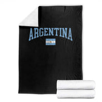 Argentina Sports Throwback Design Vintage Argentinian Flag Throw Blanket