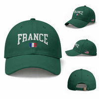 France Sports Throwback Design Vintage French Flag Baseball Cap