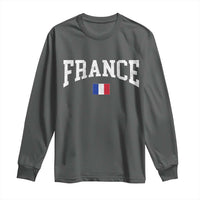 France Sports Throwback Design Vintage French Flag Long Sleeve Shirt