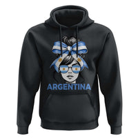 Messy Bun Argentina Pride Argentinian Girl Hoodie