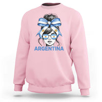 Messy Bun Argentina Pride Argentinian Girl Sweatshirt
