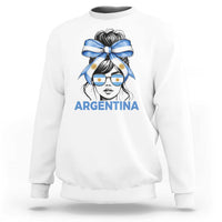 Messy Bun Argentina Pride Argentinian Girl Sweatshirt