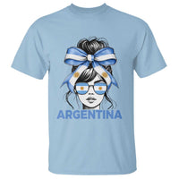 Messy Bun Argentina Pride Argentinian Girl T Shirt