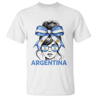 Messy Bun Argentina Pride Argentinian Girl T Shirt