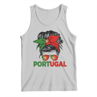 Portugal Messy Bun Girl Pride Portuguese Roots Tank Top