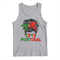 Portugal Messy Bun Girl Pride Portuguese Roots Tank Top