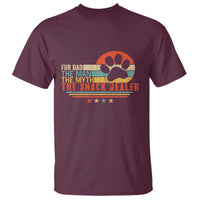 Fur Dad The Man The Myth The Snack Dealer T Shirt Dog Fathers Day