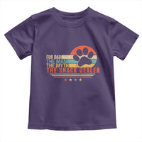 Fur Dad The Man The Myth The Snack Dealer Toddler T Shirt Dog Fathers Day