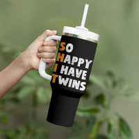 Shit So I Have Twins Tumbler With Handle Funny Twin Dad Twin Mom