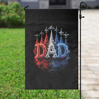 Patriotic Dad Jet Fighter American Flag 4th of July Garden Flag