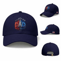 Patriotic Dad Jet Fighter American Flag 4th of July Baseball Cap