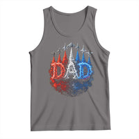 Patriotic Dad Jet Fighter American Flag 4th of July Tank Top