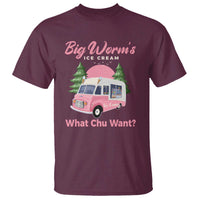 Funny Big Worm's Ice Cream What Chu Want T Shirt Summer Van - Wonder Print Shop