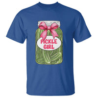 Funny Pickle Girl T Shirt Canned Dill Cucumber Pink Bow Coquette - Wonder Print Shop