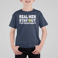 Funny Pickleball T Shirt For Kid Real Men Stay Out Of The Kitchen Pickle Ball Sports - Wonder Print Shop