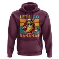 Funny Baseball Hoodie Let's Go Bananas Bat Ball Sport - Wonder Print Shop