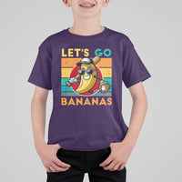Funny Baseball T Shirt For Kid Let's Go Bananas Bat Ball Sport - Wonder Print Shop