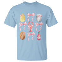 Funny Crawfish Bow Pink T Shirt Cute Coquette Y2k Clean Girl Aesthetic - Wonder Print Shop