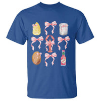 Funny Crawfish Bow Pink T Shirt Cute Coquette Y2k Clean Girl Aesthetic - Wonder Print Shop