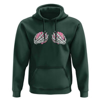 Funny Skeleton Hands Seashell Bikini Halloween Beach Hoodie - Wonder Print Shop